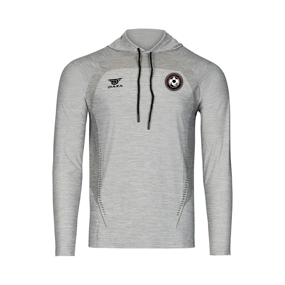 Boston Street Suba Hooded Long Sleeve Sweatshirt - Light Gray Pullover for Men & Women - Casual Wear, Street Style, Outdoor Activities
