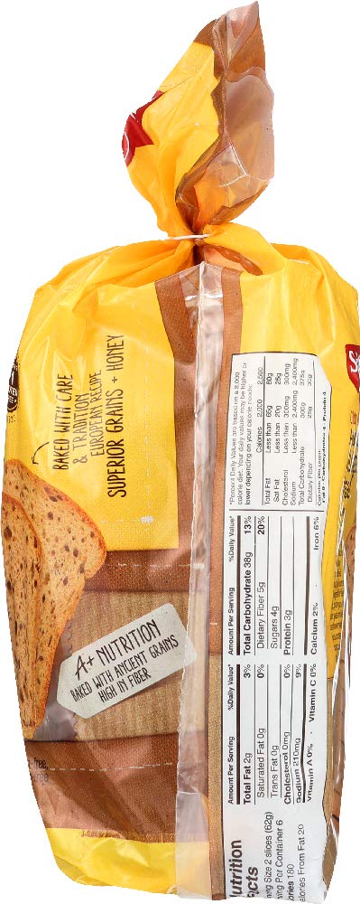 Schar Gluten Free 10 Grains & Seeds Artisan Bread - 13.6 oz (Pack of 3) | Healthy, Nutritious & Delicious | Perfect for Sandwiches, Toast & Breakfast