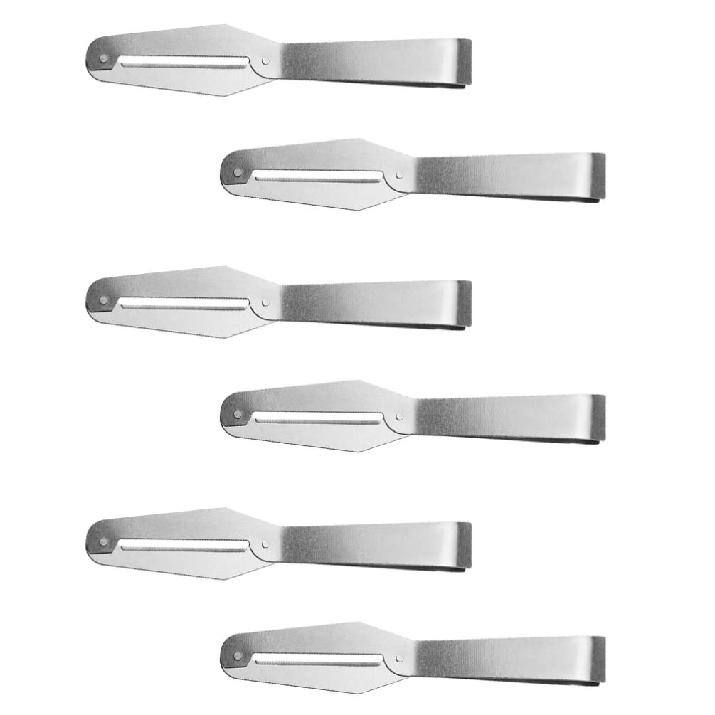 6-Piece Stainless Steel Fish Bone Tweezers & Vegetable Peelers Set - Angoily Kitchen Gadgets for Fish Deboning, Potato Peeling & Food Prep (Silver) - Perfect for Home Cooking, Professional Kitchens & Outdoor BBQ