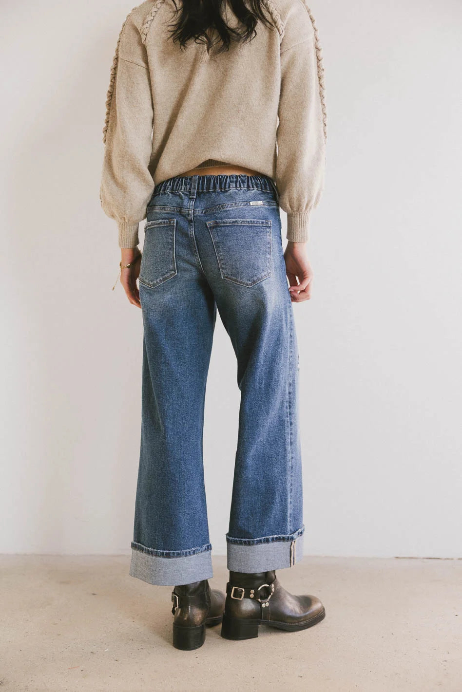 Lacie Cropped Wide Leg Jeans for Women - High Waisted Distressed Denim Pants | Perfect for Casual Outfits, Street Style & Everyday Wear