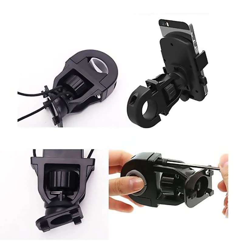 Universal Bike Phone Mount - Adjustable Bicycle Handlebar Phone Holder for iPhone, Android & GPS Devices - Perfect for Cycling, Commuting & Outdoor Adventures