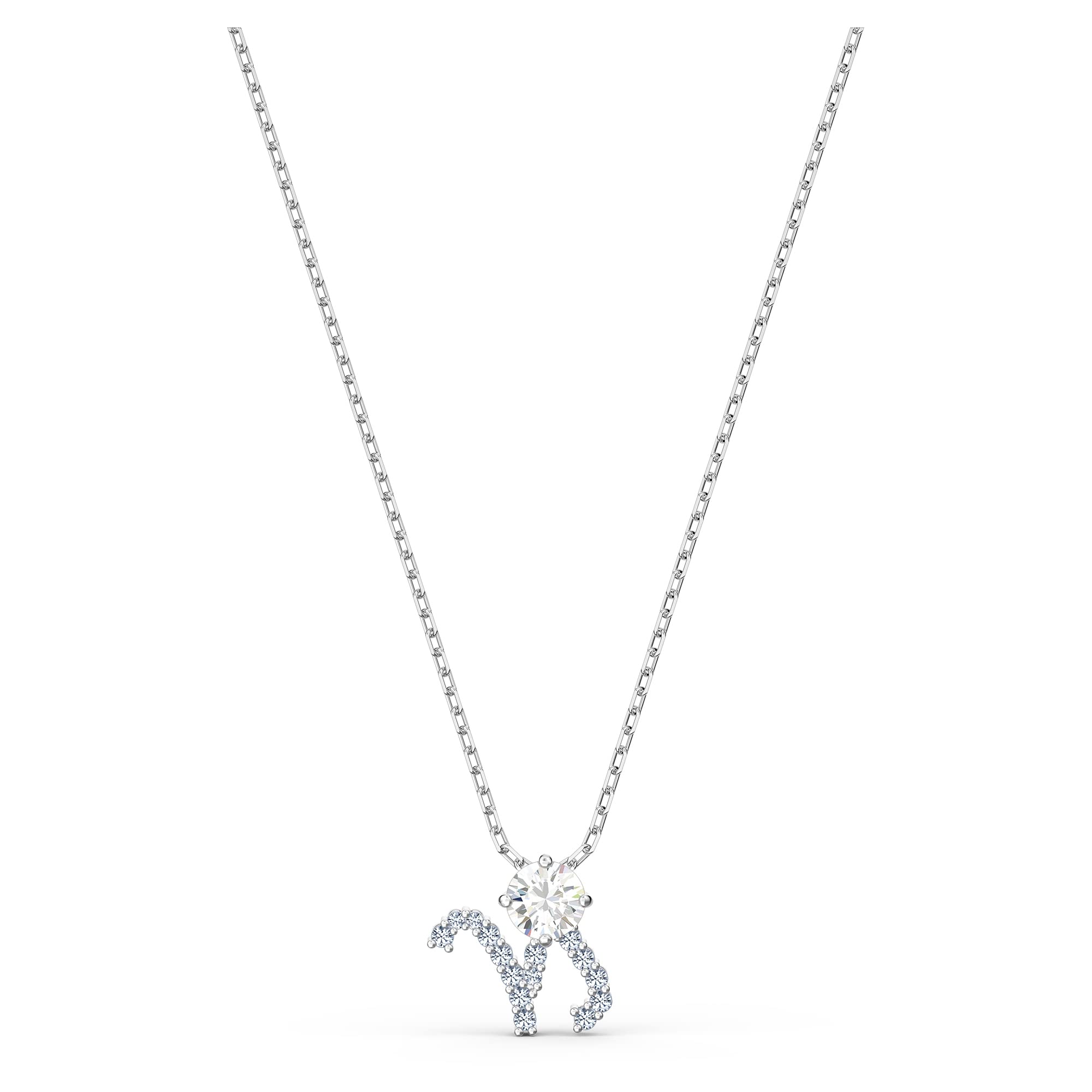 Swarovski Zodiac Pendant Necklace - 12 Astrological Signs Collection with Clear Crystals | Perfect for Birthday Gifts, Horoscope Lovers & Everyday Elegance
