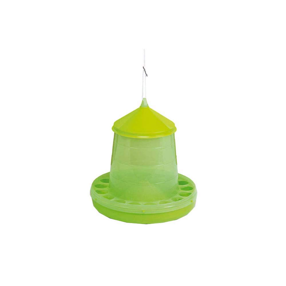 8 lb Plastic Hanging Chicken Feeder - Durable Poultry Feed Dispenser for Hens, Ducks & Birds - Perfect for Coops, Farms & Backyard Flocks