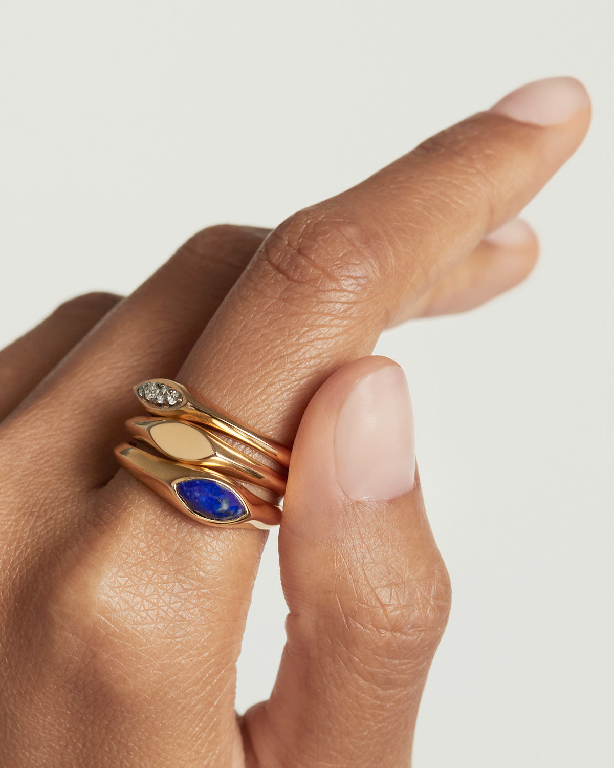 GRID 2 Lapis Lazuli Ring - Genuine Stone Jewelry for Women, Handmade Sterling Silver Ring - Perfect for Gift Giving, Meditation & Spiritual Healing