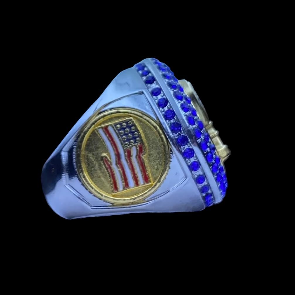 1 or 10 Pack 2024 Championship Trophy Ring - Award Gift for Tournament, League Champion, MVP & GOAT Winners - Perfect for Sports Awards, Graduation Gifts & Championship Celebrations