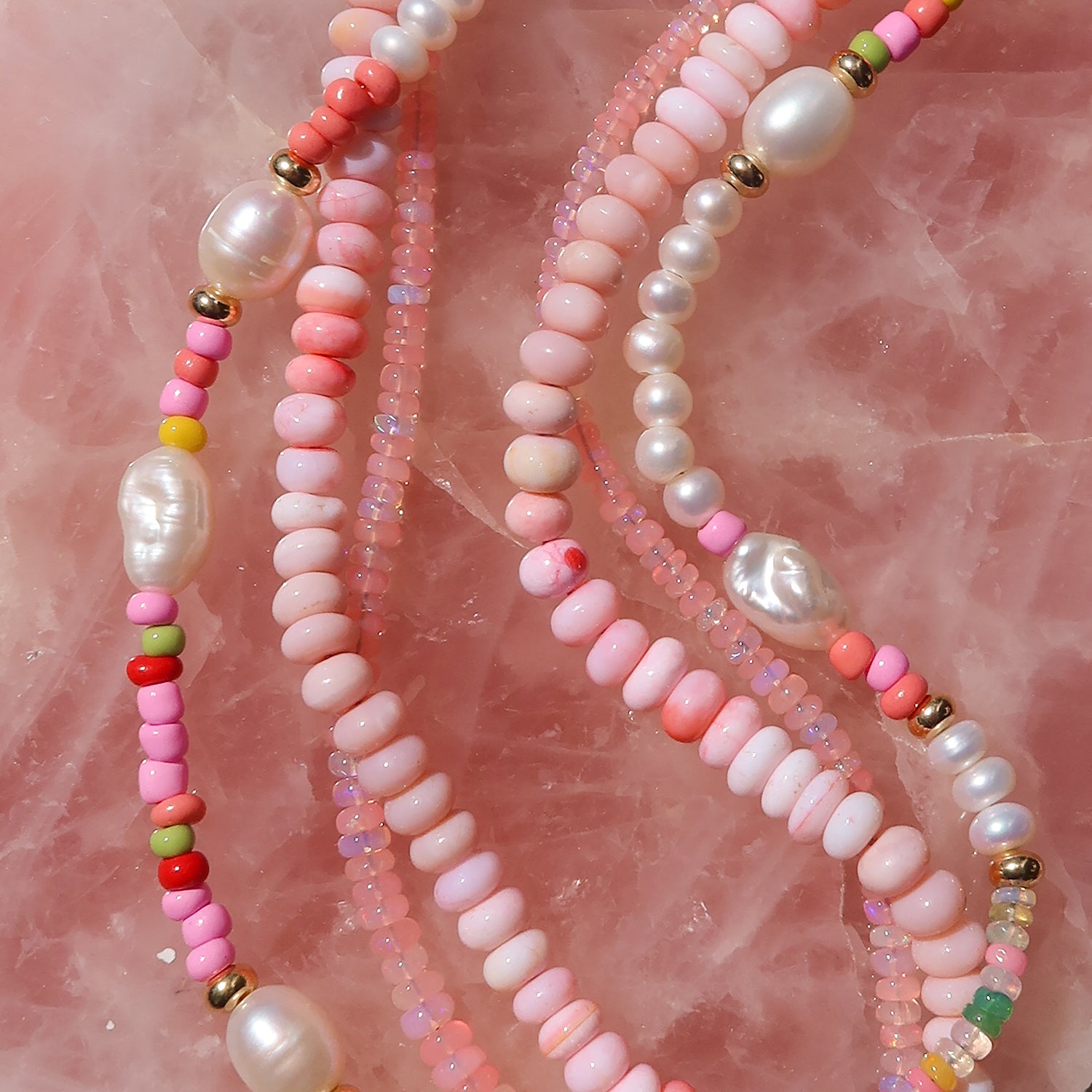 Barbie Pink Opal Gemstone Necklace for Women - Elegant Jewelry Gift for Birthday, Anniversary & Valentine's Day - Perfect for Parties, Date Nights & Special Occasions