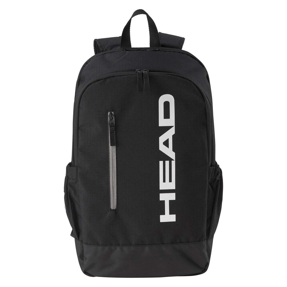 17L Head Base Backpack - Lightweight Hiking & Travel Backpack for Men & Women - Water Resistant Daypack for School, Gym, Camping & Outdoor Adventures (Black/White)