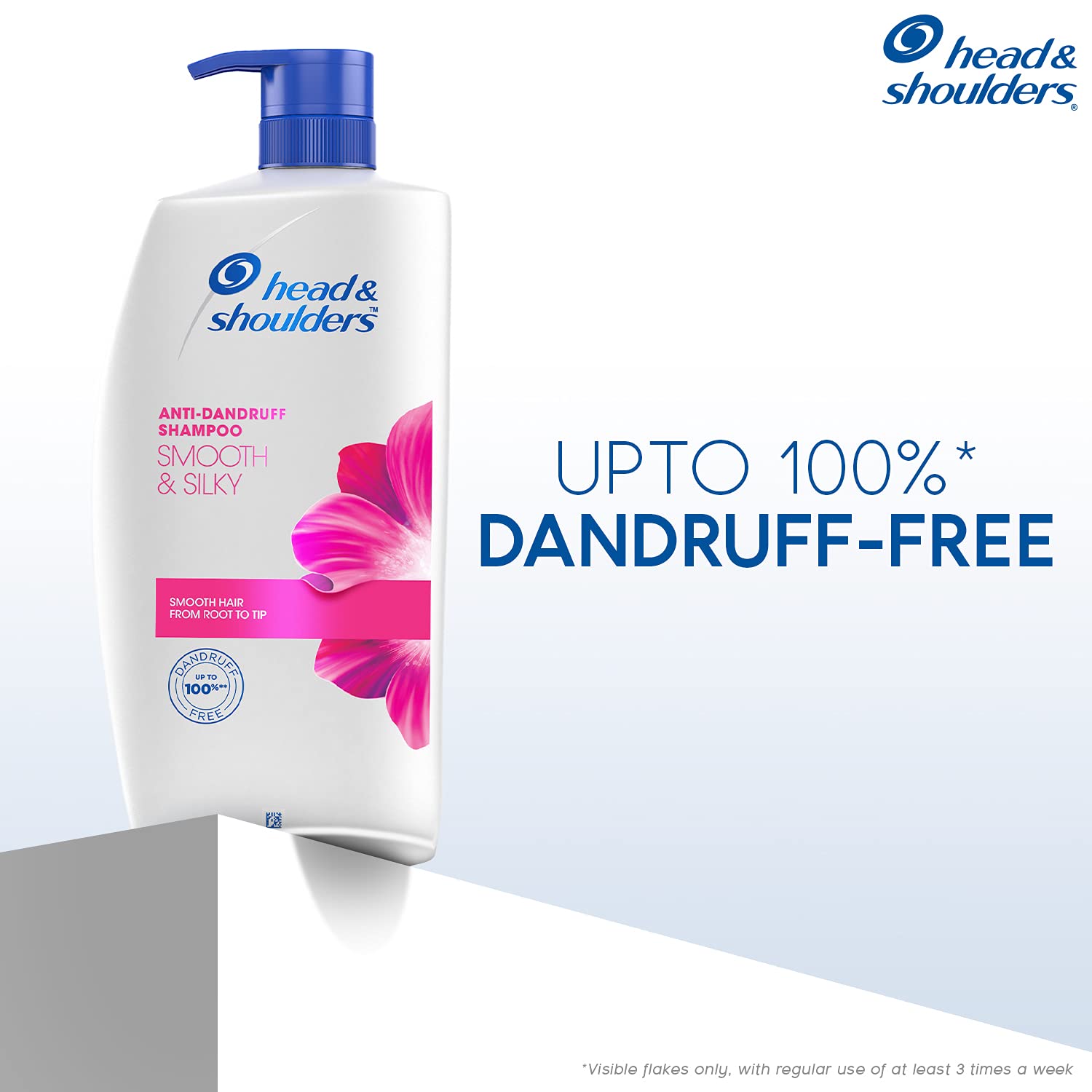 Head & Shoulders Smooth & Silky Anti-Dandruff Shampoo & Conditioner Set - 1L Shampoo + 170ml Conditioner - Hydrating Scalp Care for Flake-Free, Silky Hair - Perfect for Daily Use at Home or Travel