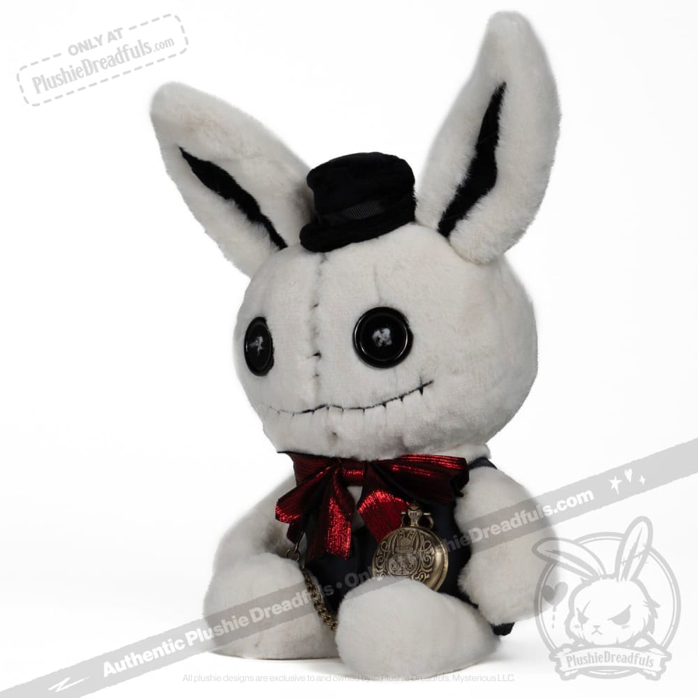 Victorian McGee's White Rabbit Plush Toy - Soft & Cuddly Stuffed Animal for Kids, Collectors & Home Decor | Perfect Gift for Birthdays, Christmas & Nursery Decorations
