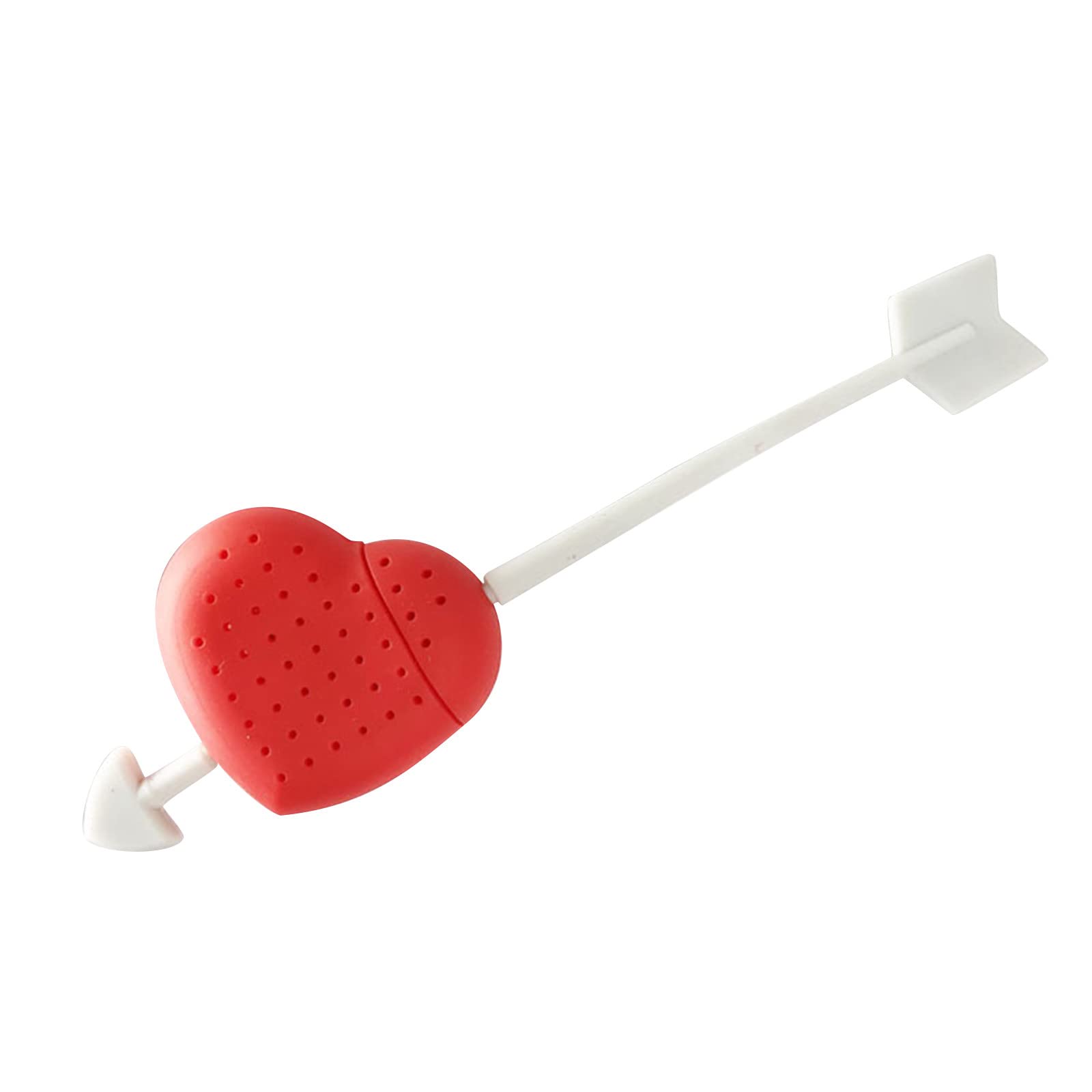 Charella #QBRFMG Creative Silicone Tea Infuser with Love Design - Leak-Proof Tea Strainer & Teaspoon Filter for Loose Leaf Tea - Perfect for Home, Office, and Gift Giving