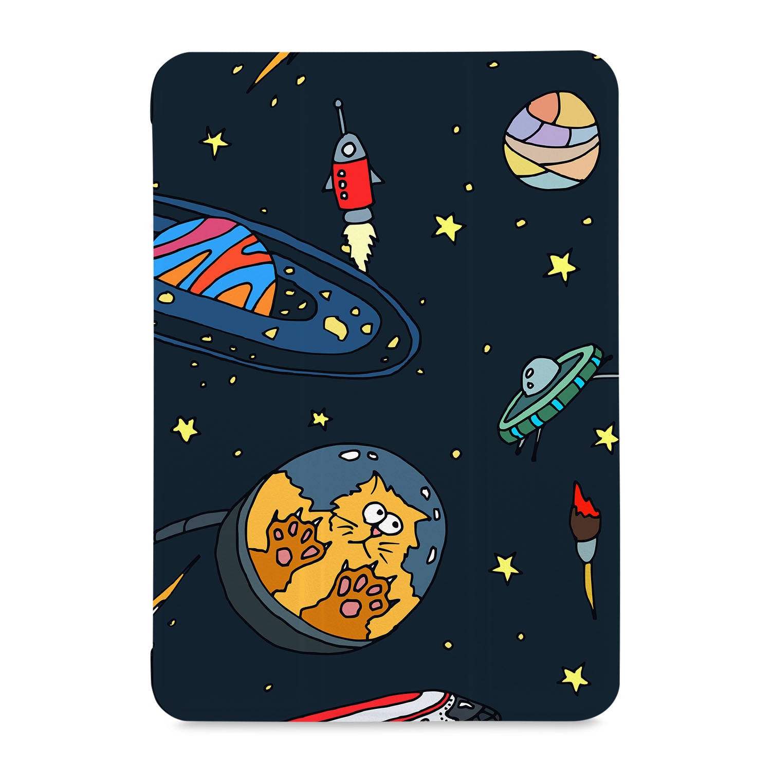 Samsung Tablet Case with Astronaut Space Design - Durable Protective Cover for Galaxy Tab A/S6/S7/S8 - Perfect for Work, School & Travel