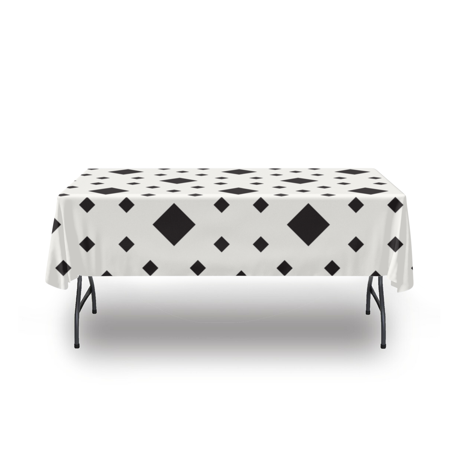 Premium Diamond Ridge Tablecloth - Elegant Diamond Pattern Table Linens for Dining Room, Wedding & Special Occasions