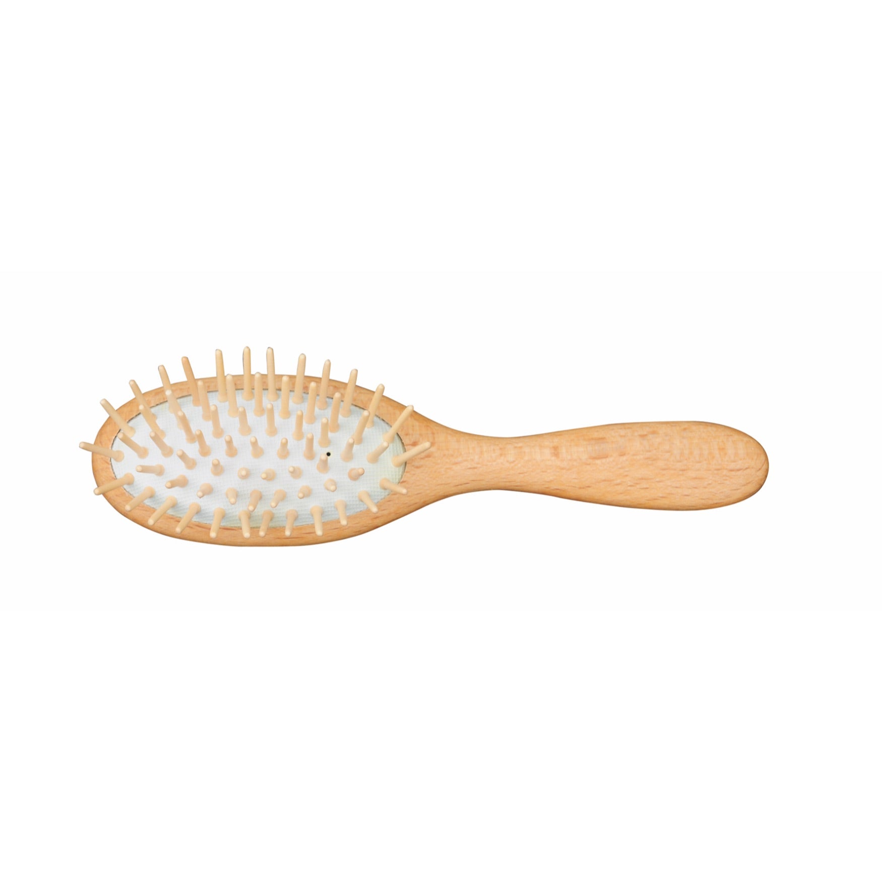 Premium Beechwood Hairbrush with Straight Wooden Pins - Gentle Detangling & Scalp Massage for All Hair Types - Perfect for Daily Styling, Travel & Salon Use
