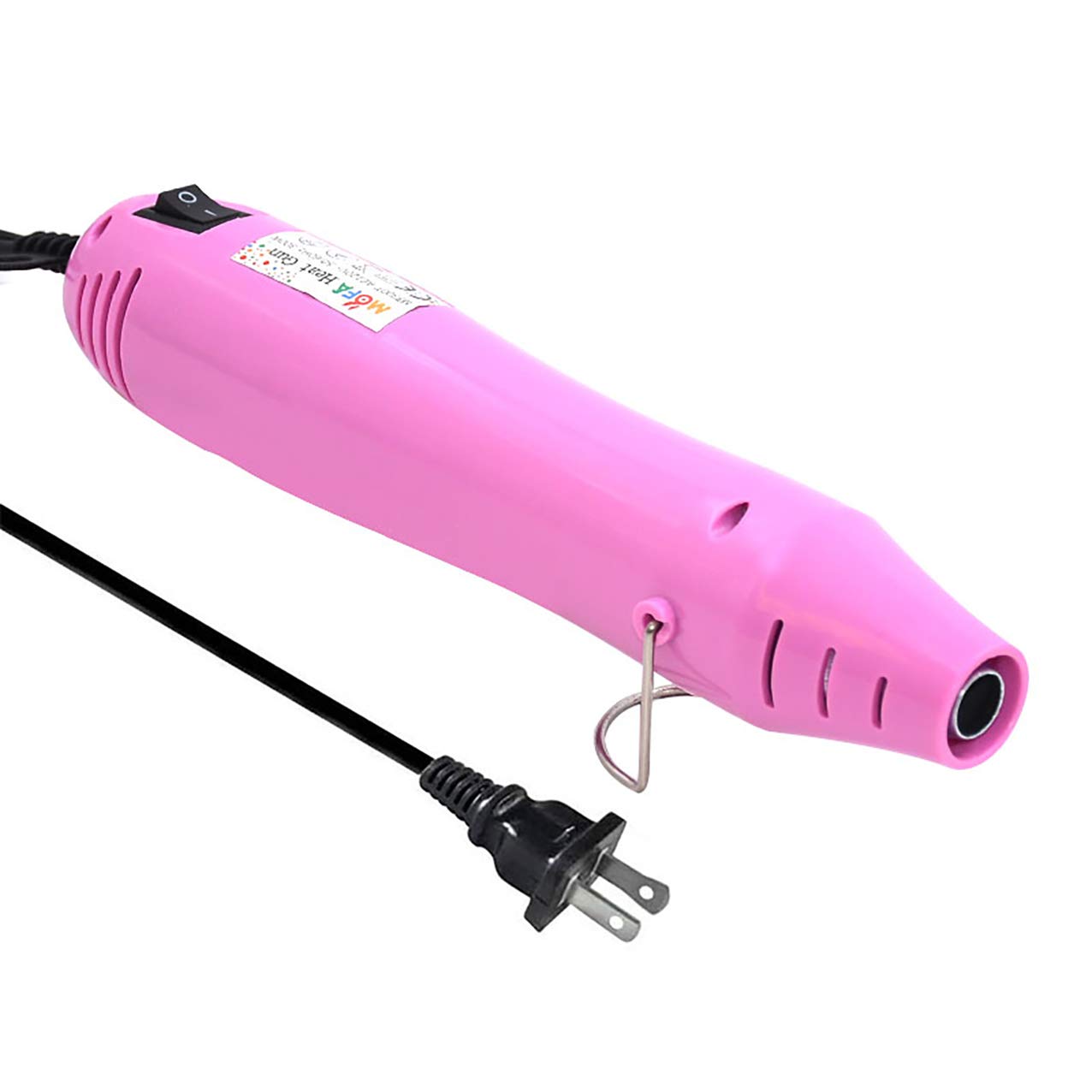 300W Mini Heat Gun for Crafts - 6.6ft Cable Electric Heating Tool for Resin, Acrylic Paint Drying, DIY Projects - Multi-Purpose Nozzle (Rose Color) - Perfect for Jewelry Making, Shrink Wrapping & Home Repairs