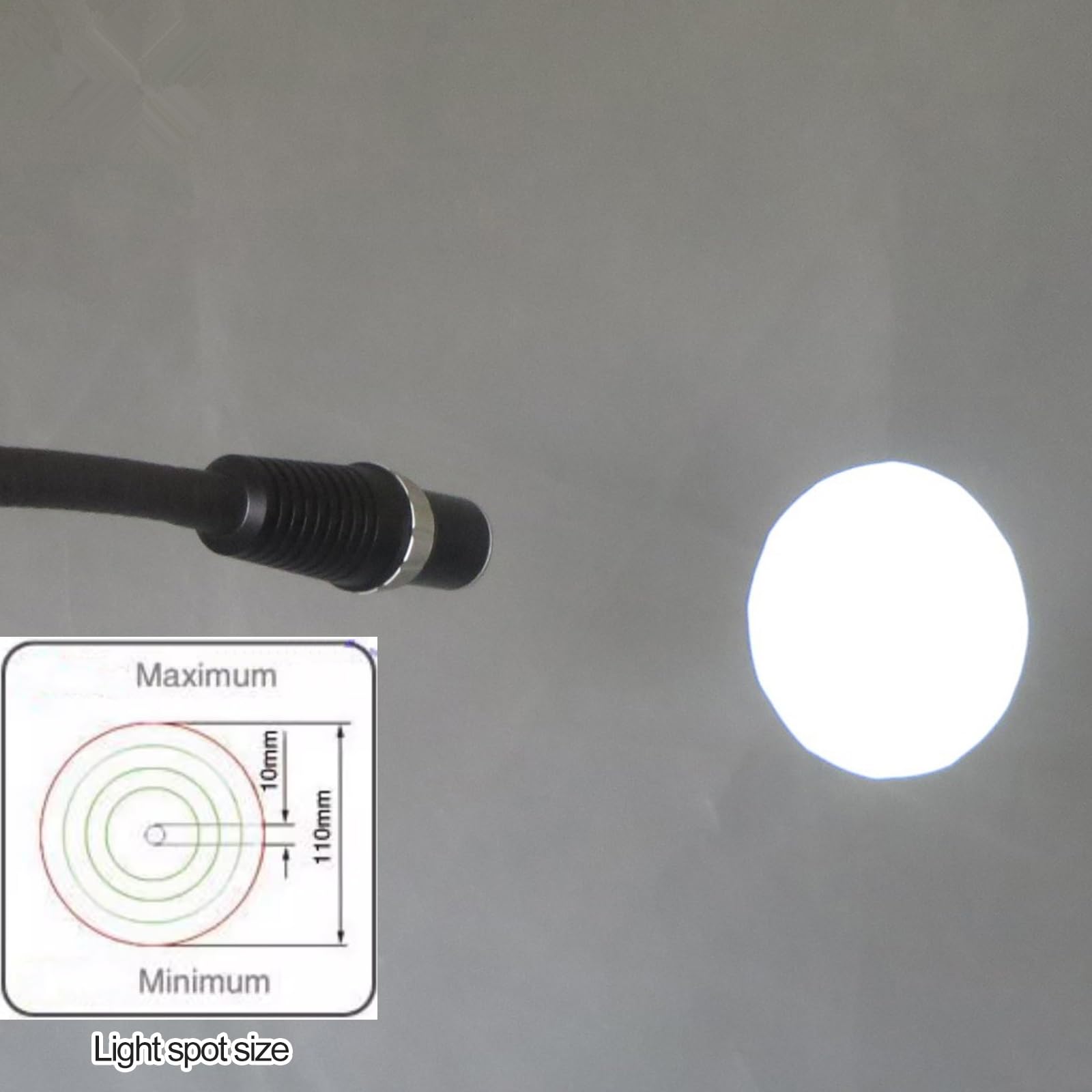 Adjustable LED Medical Exam Light with Desk Clamp - Flexible Gooseneck Design for Gynecology, Stomatology & Outpatient Use - Perfect for Dental, ENT, and Clinical Examination Rooms