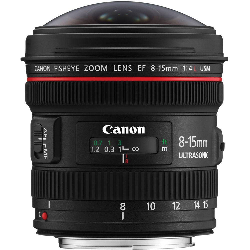 Canon EF 8-15mm f/4L Fisheye USM Lens for DSLR Cameras - Ultra Wide Angle Zoom Lens for Landscape, Architecture & Creative Photography