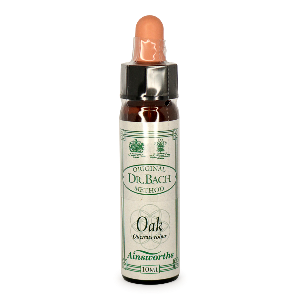 Ainsworths Bach Flower Remedies Oak - Natural Stress Relief & Emotional Balance Drops for Anxiety, Focus & Well-Being | Home, Office & Travel Use