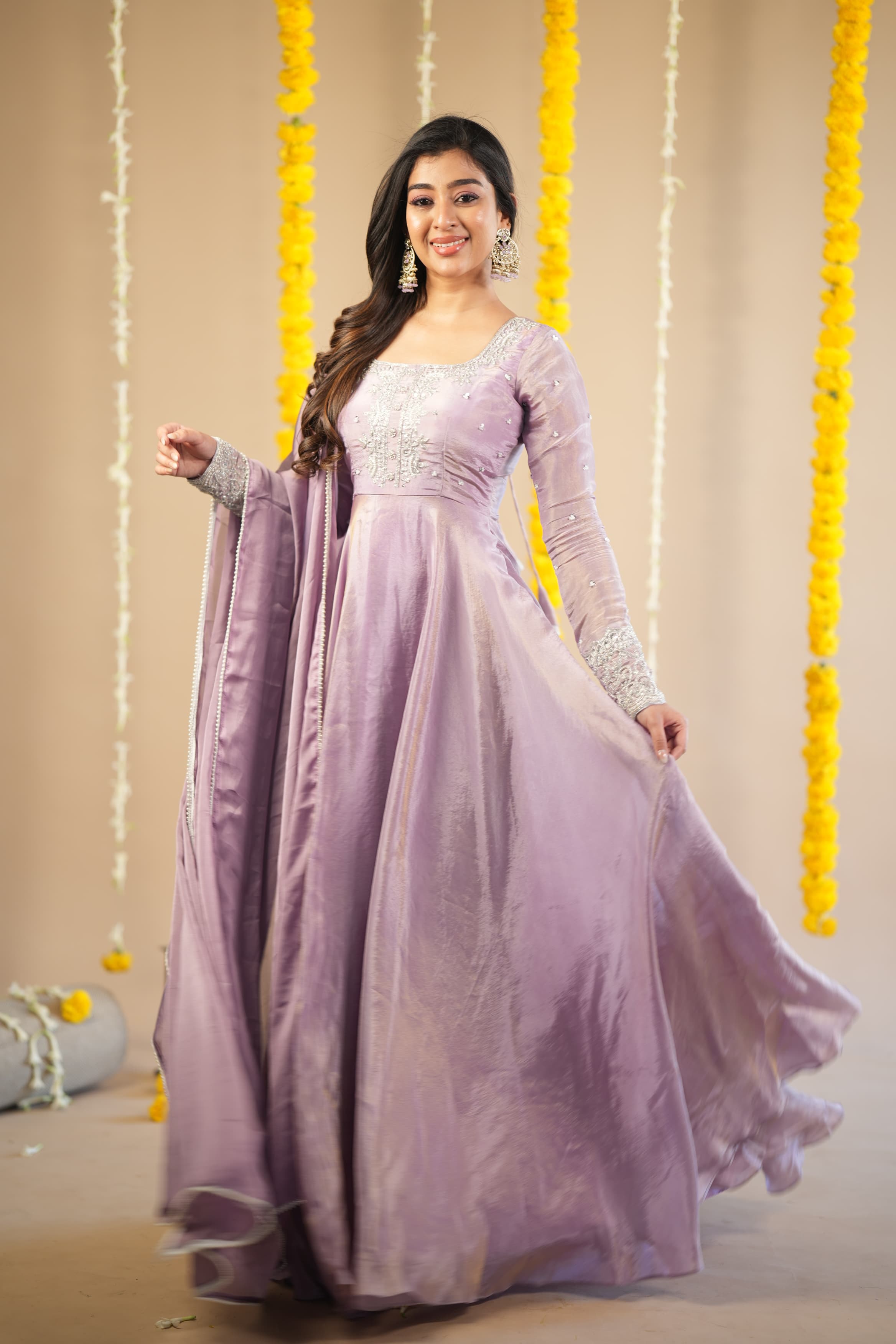 Malini Premium Designer Anarkali Dress for Women | Elegant Indian Party Wear | Perfect for Weddings, Festivals & Special Occasions