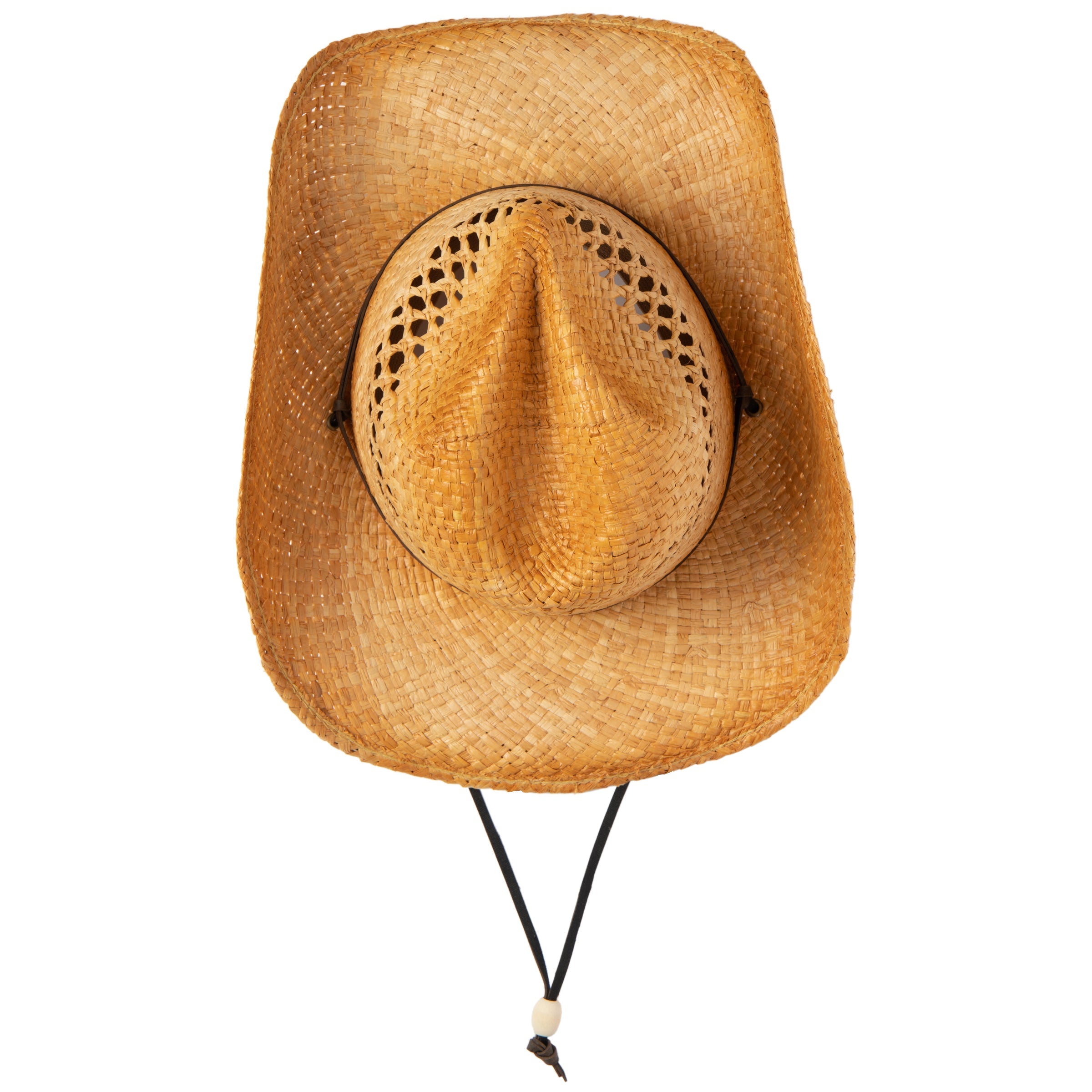 Stylish Women's Raffia Cowboy Hat - Breathable Summer Sun Hat for Beach, Outdoor & Country Western Fashion