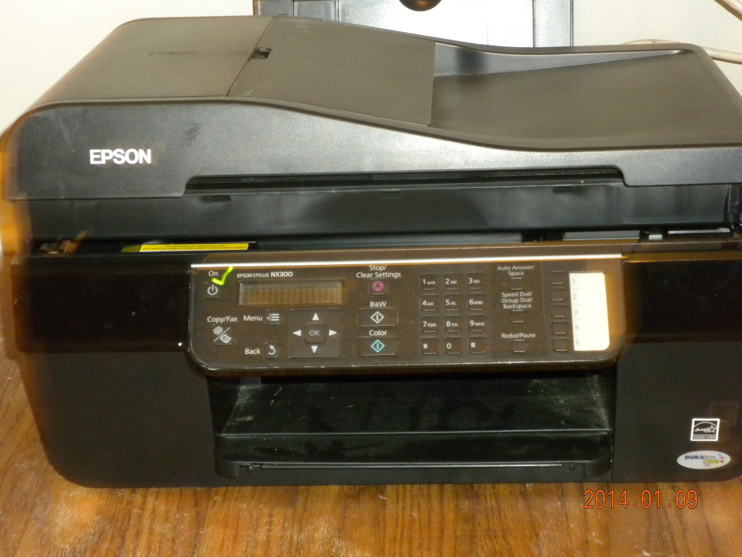 Epson NX300 All-in-One Wireless Printer - Print, Copy, Scan & Fax (Black) | Home Office & Small Business Use