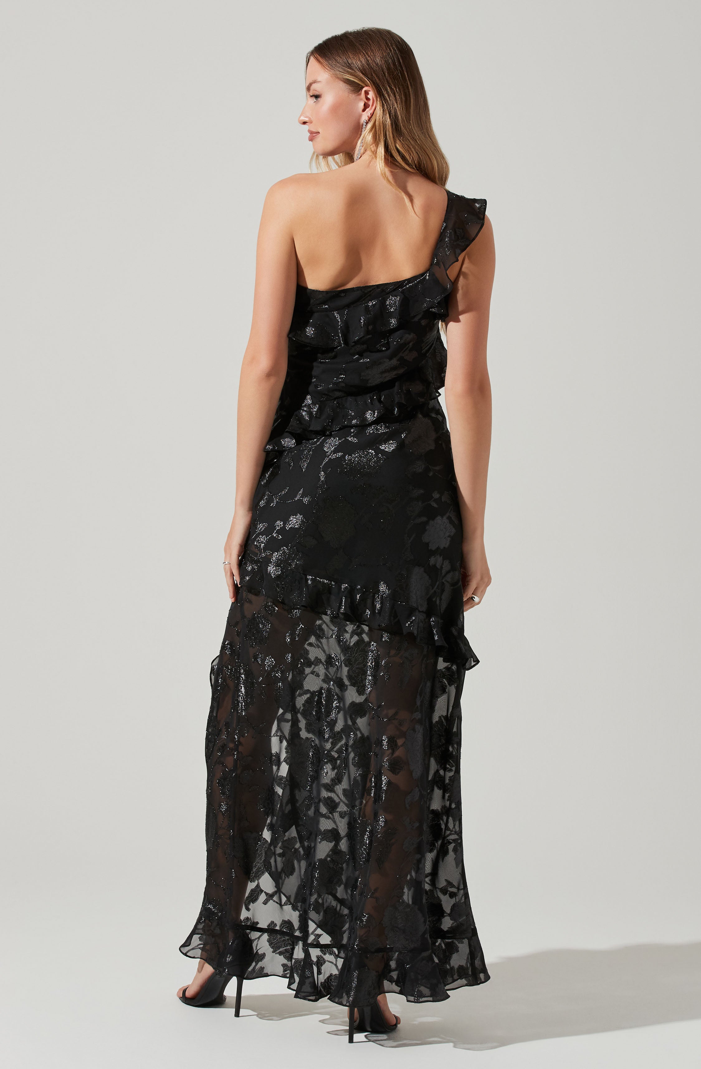 Andrea One Shoulder Floral Maxi Dress - Elegant Summer Beach Wedding Party Gown for Women | Perfect for Vacations, Date Nights & Special Occasions