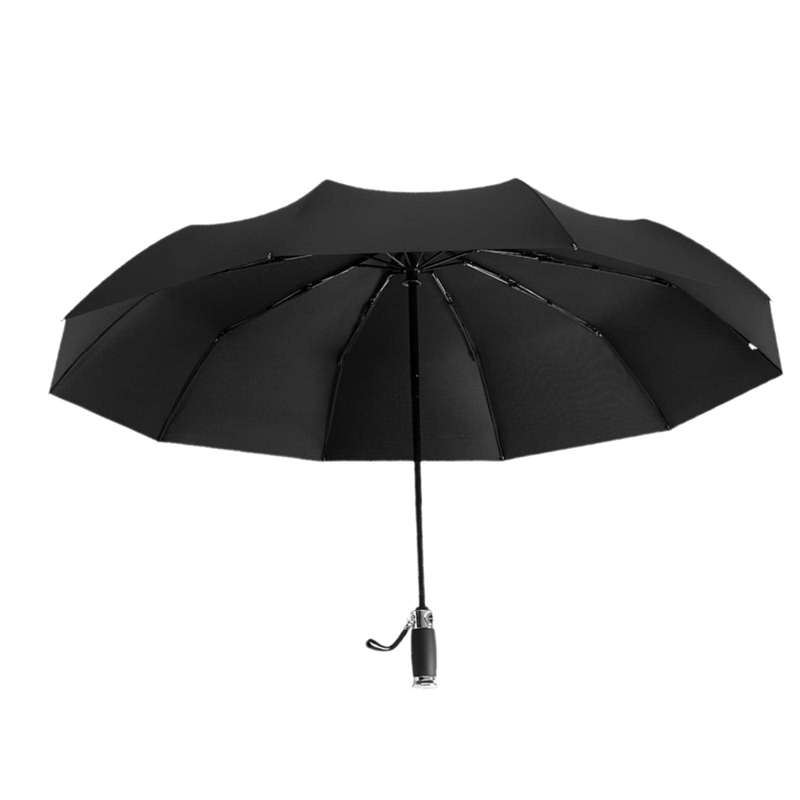 Fancyes 3-Fold Compact Travel Umbrella - Automatic Open, Windproof & Portable with Alloy Frame - Perfect for Car, Backpack & Outdoor Use - Unisex Design