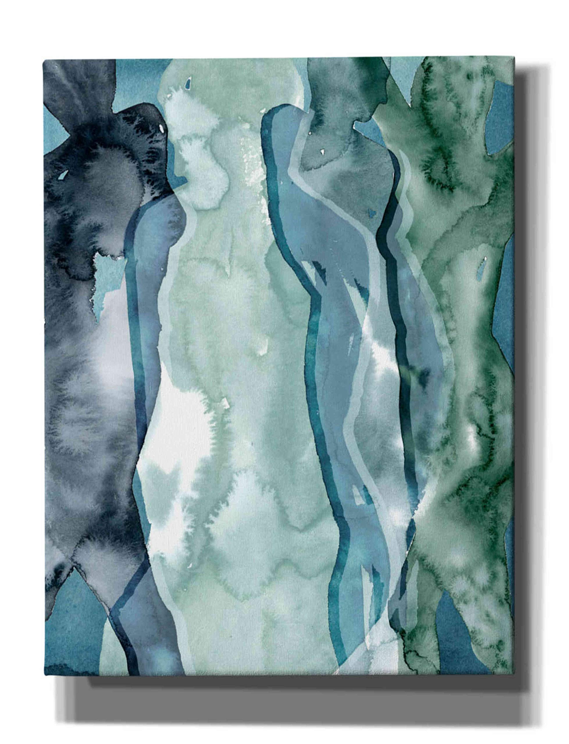 Grace Popp 'Water Women I' Graffiti Art Canvas Print - 26x34 Inch Modern Wall Decor for Living Room, Bedroom & Office - Waterproof & Shatterproof Glass Wall Art