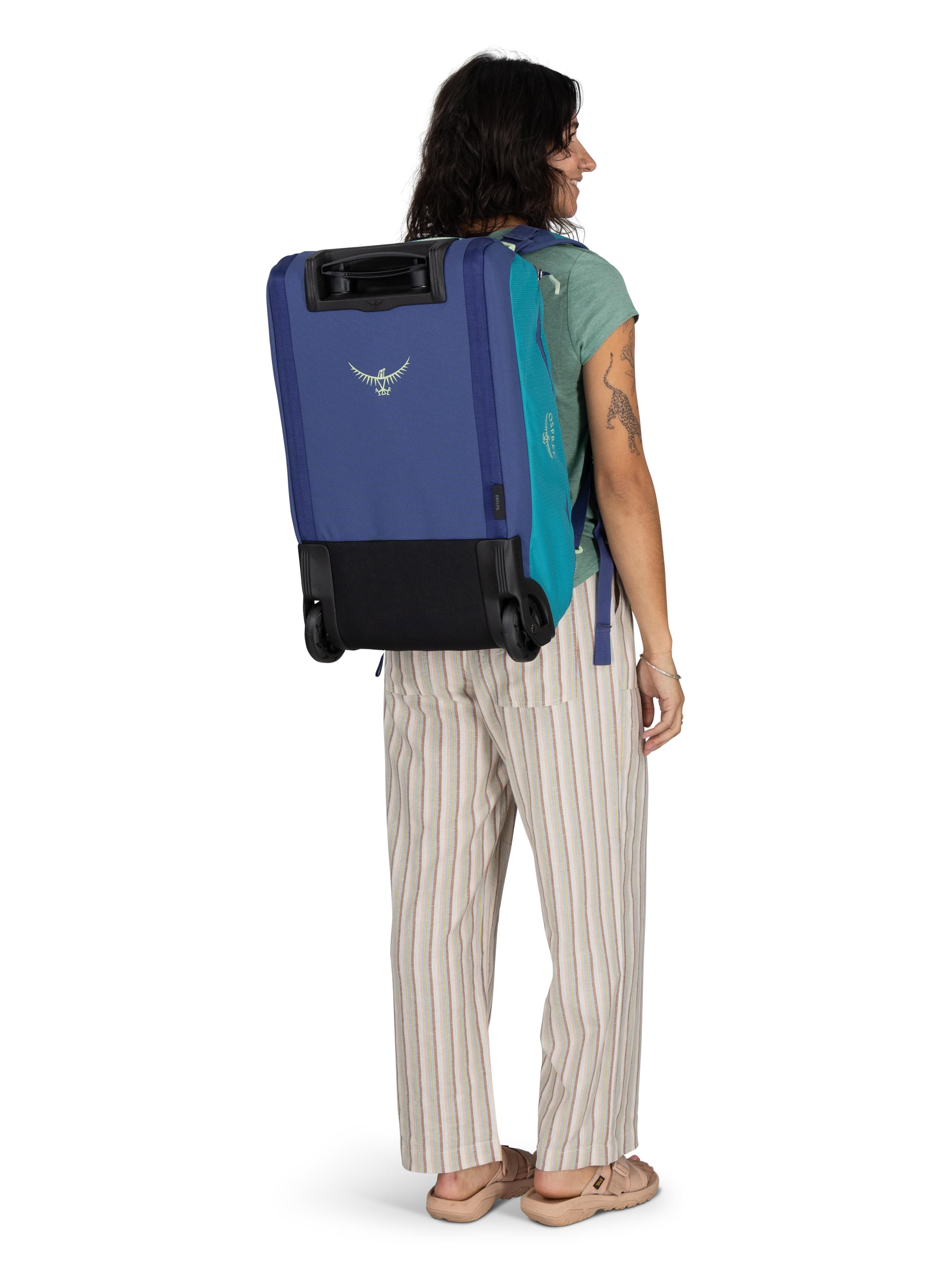 Osprey Daylite 40L Wheeled Carry On Duffel Bag - Lightweight Travel Luggage for Airplane, Weekend Trips & Outdoor Adventures