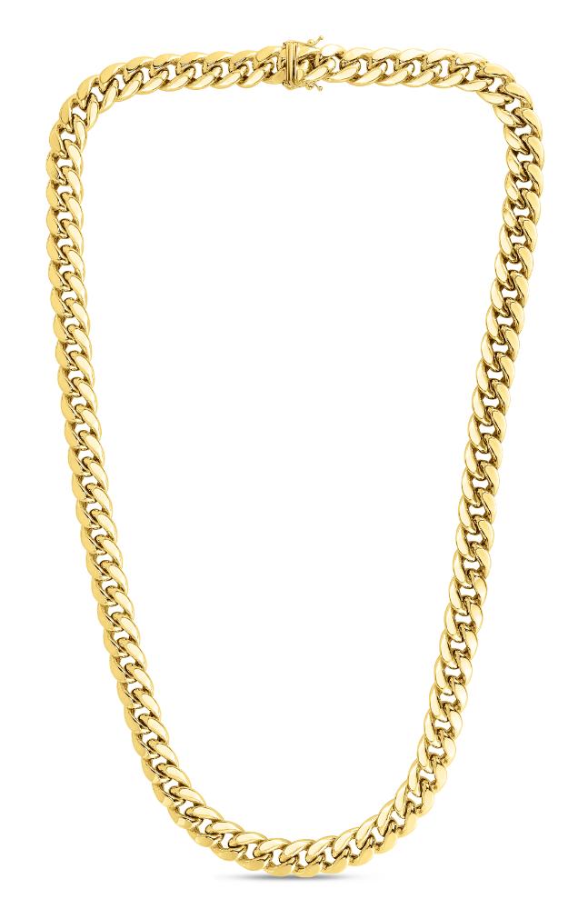 10K Gold 10.7mm Semi-Solid Classic Miami Cuban Link Chain - Perfect for Men's Jewelry, Hip Hop Style & Layered Necklace Looks