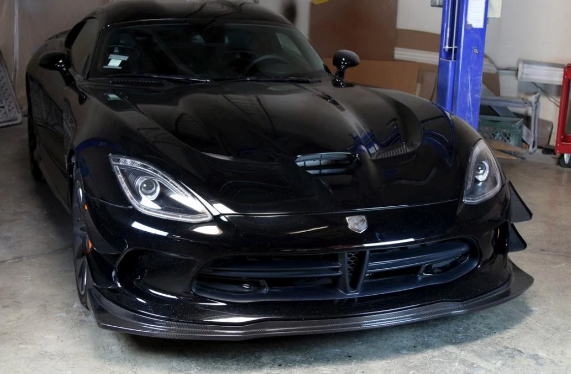 APR Carbon Fiber Front Lip for Dodge Viper 8.4L V10 (2013-2017) - Lightweight Aero Spoiler for Enhanced Performance & Aggressive Style - Perfect for Track Days & Car Shows