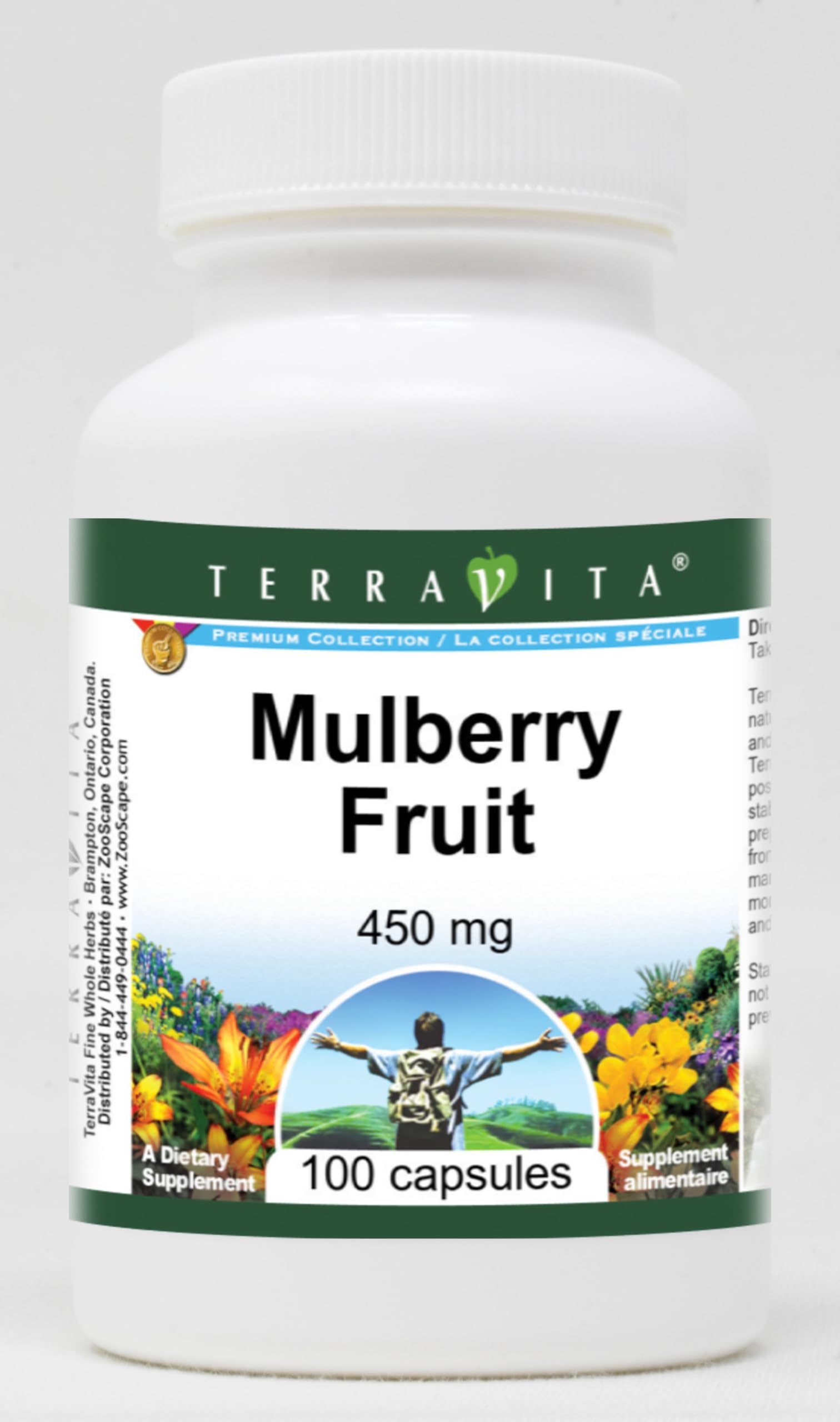 Mulberry Fruit Extract 450mg (100 Capsules per Bottle, 3-Pack) - Natural Blood Sugar Support Supplement - Ideal for Diabetes Management & Healthy Lifestyle
