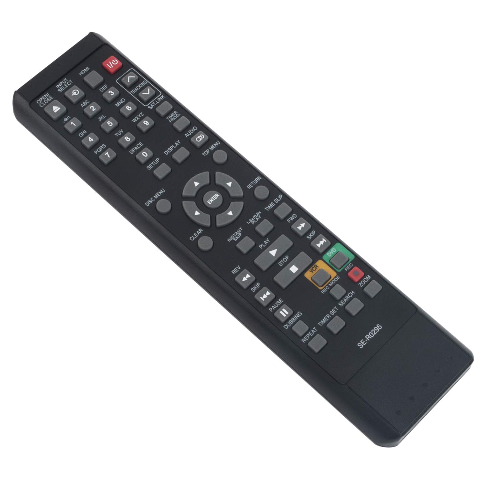 PERFASCIN SE-R0295 Replacement Remote Control Compatible with Toshiba DVD Video Recorder DVR610KU DVR620KU D-VR610 D-VR620 DKVR60KU - Perfect for Home Entertainment & DVD Recording