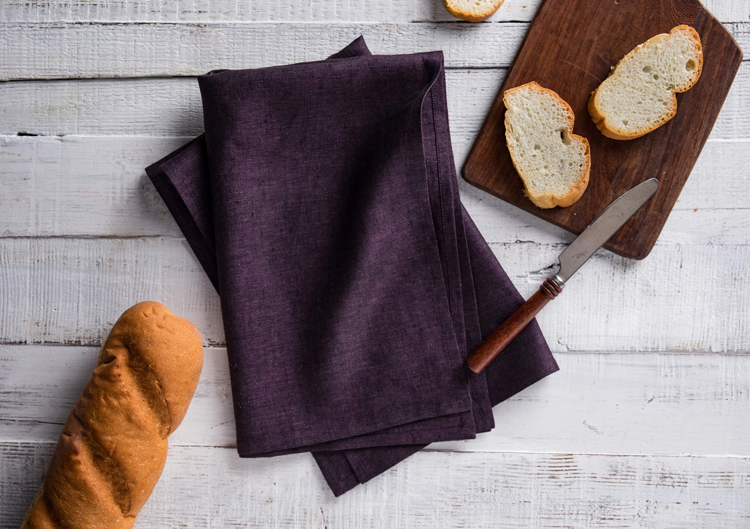 **Solino Home 100% Pure Linen Kitchen Towels Set of 2 – 17 x 26 Inch – Soft & Absorbent European Flax Towels – Machine Washable for Kitchen, Tea, and Dish Drying**