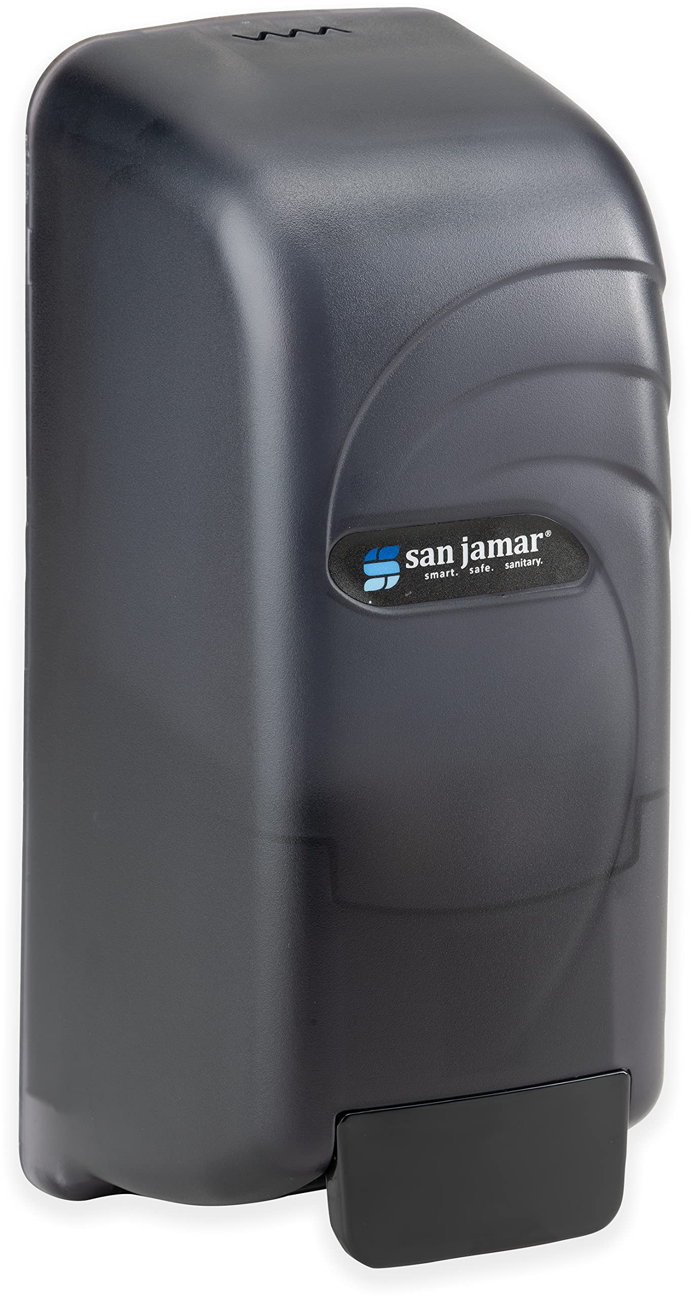 San Jamar S890TBK Wall-Mounted Soap and Hand Sanitizer Dispenser - Touchless Automatic for Kitchen, Bathroom & Commercial Use - 1000ml Capacity, Black