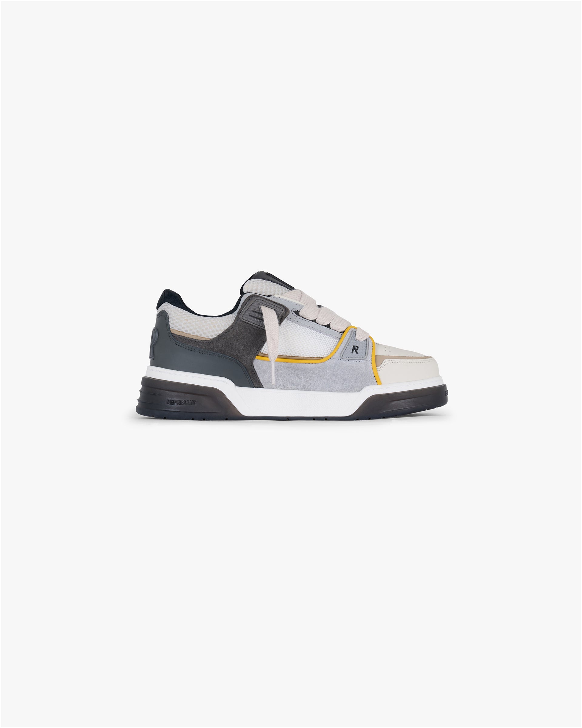 Premium Studio Sneakers in Suede Mix - Beige & Yellow Colorway | Comfortable Casual Shoes for Women & Men - Perfect for Walking, Running & Everyday Wear