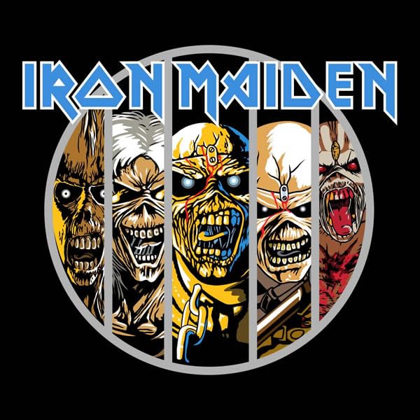 Iron Maiden The Evolution of Eddie Hockey Jersey - Official Licensed Hockey Shirt for Fans, Concerts & Sports Events - Heavy Metal Band Merchandise for Men & Women