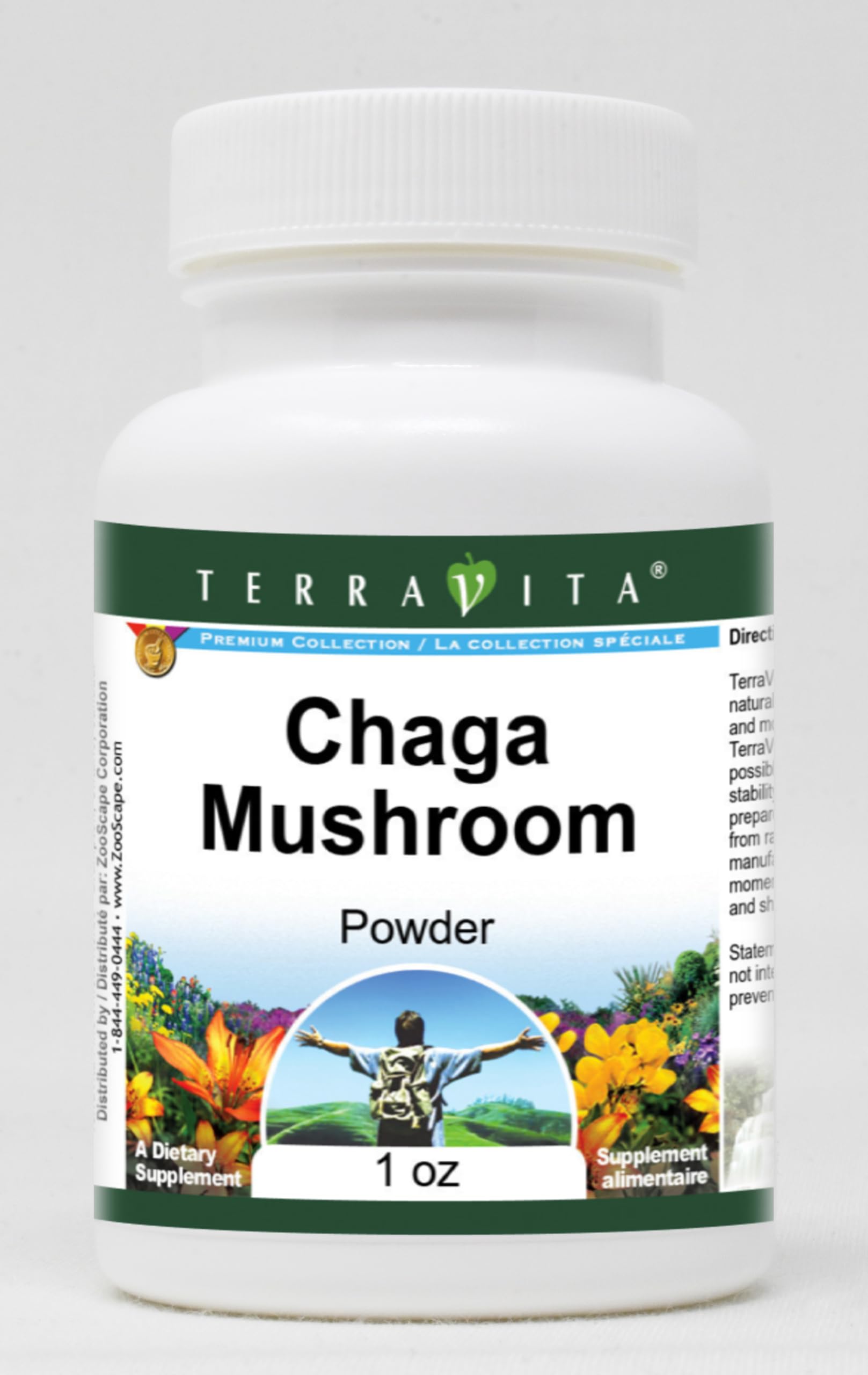 Organic Chaga Mushroom Powder 1 oz (2 Pack) - Immune Support, Antioxidant Boost - Perfect for Tea, Coffee & Smoothies