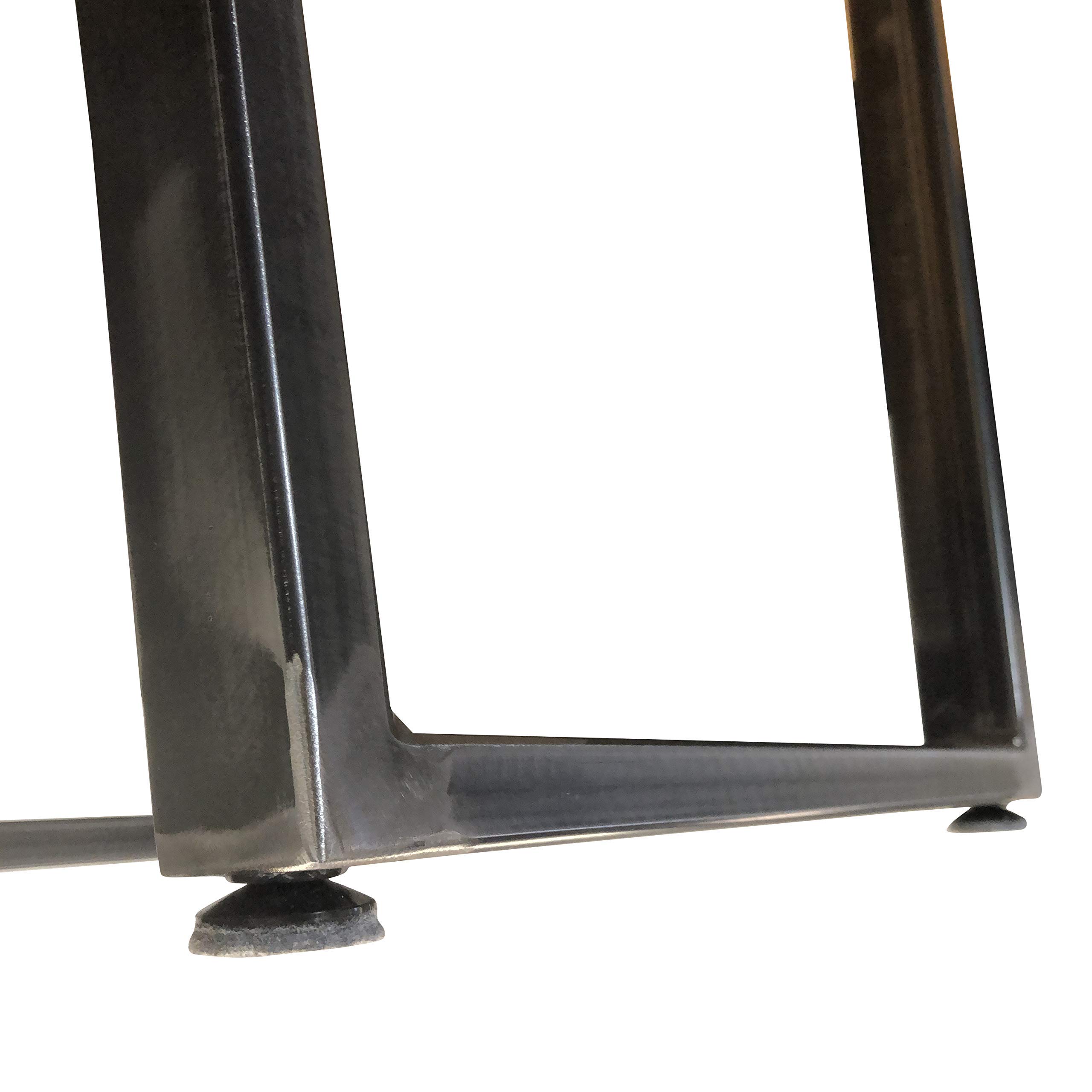 Rustic Industrial Metal Tapered Table Legs - Heavy Duty Steel Furniture Legs for Dining Tables, Desks, and DIY Projects - Perfect for Farmhouse, Industrial, and Modern Home Decor