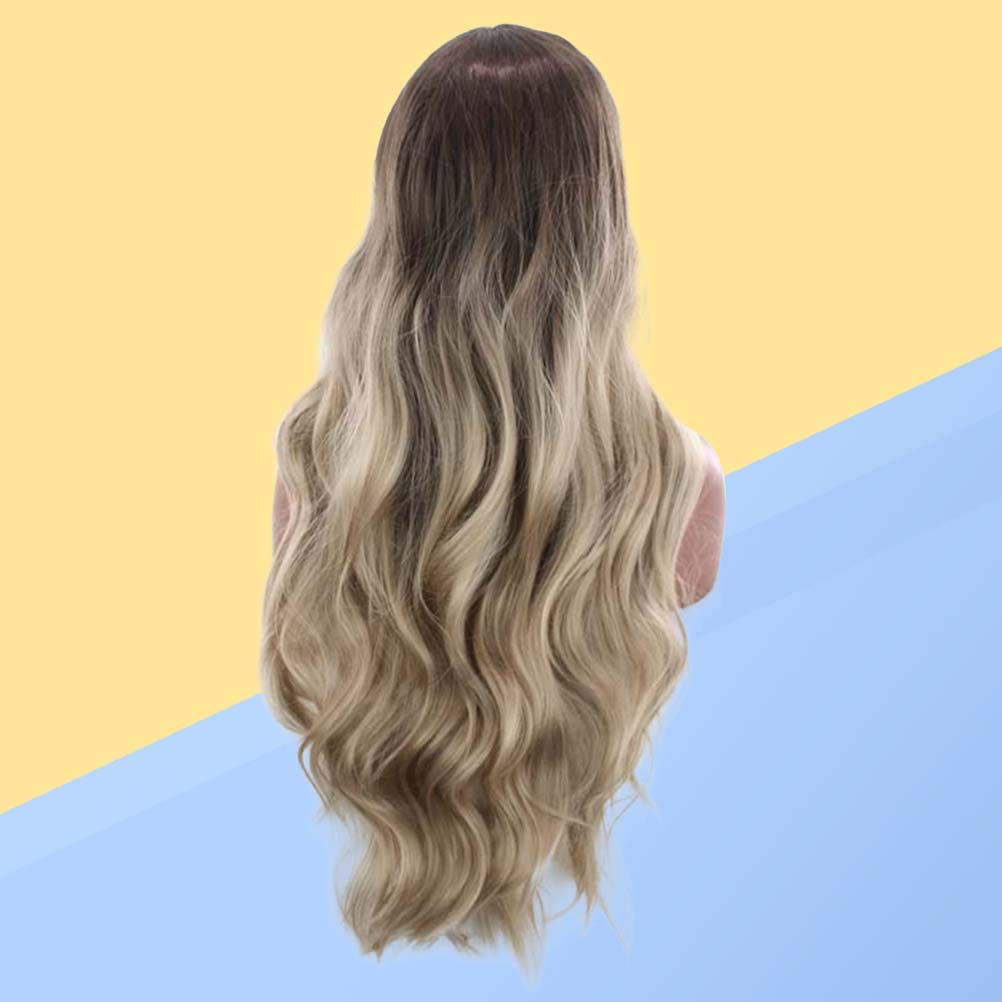 1pc Green Synthetic Cosplay Wig for Women - Extra Long Curly Hair Extensions & Dress Up Wig | Perfect for Halloween, Cosplay, Parties & Costume Events