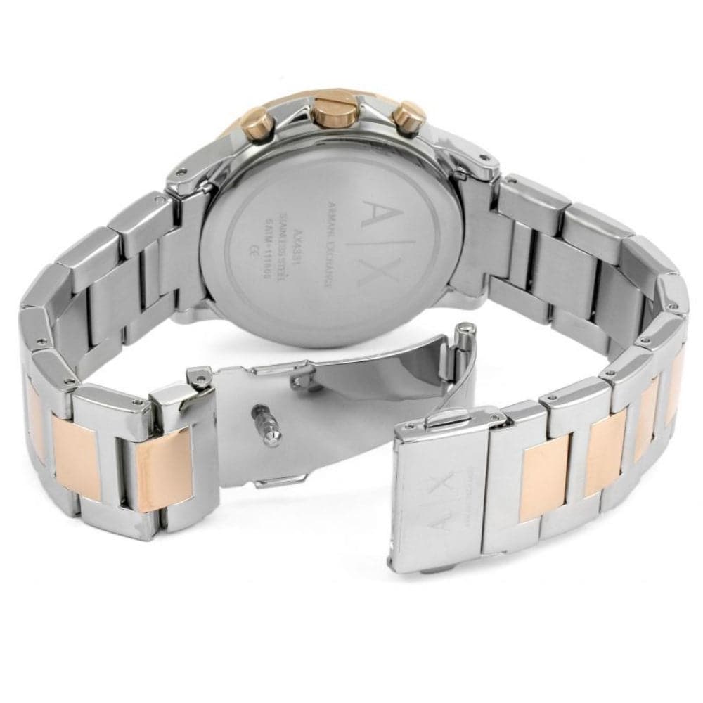 Armani Exchange AX4331 Women's Two-Tone Stainless Steel Chronograph Watch - Perfect for Business, Casual Wear & Special Occasions