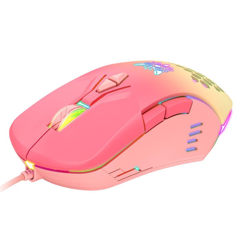 ONIKUMA CW902 Wired Gaming Mouse with 7 RGB LED Backlit Modes, 7200 DPI, Ergonomic Design - Perfect for PC Gaming, Office Work & Streaming Setup