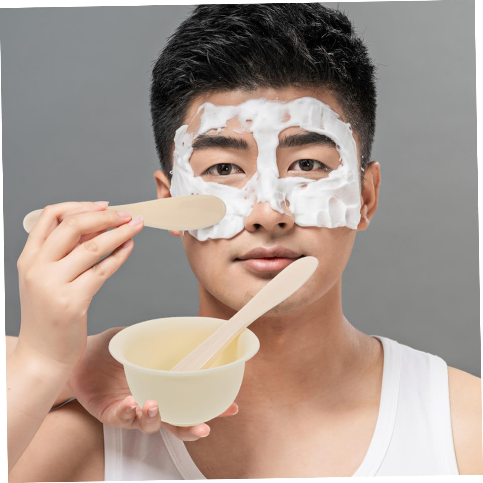 2-Piece Silicone Mask Bowl Set with Applicator - DIY Facial Mask Mixing Bowls for Salon & Home Use | Easy Mix & Apply Cream Masks | Perfect for Spa Days, At-Home Skincare Routines & Professional Treatments