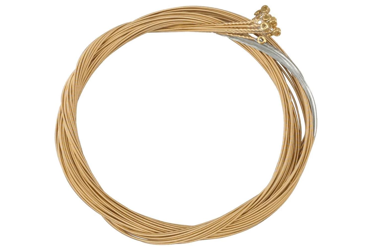 Folkcraft® Bronze Wound Guitar Strings - Ball End (12-Pack) .046 Gauge for Acoustic & Electric Guitars | Perfect for Studio Recording & Live Performances