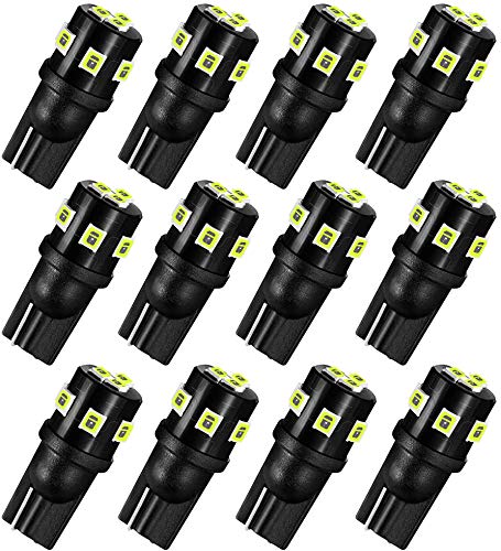 AUXLIGHT T10 921 194 168 912 LED Bulbs Ice Blue 12-Pack - Super Bright 12V LED Replacement Bulbs for RV, Camper, Trailer, Boat, Trunk, Dome, Map & License Plate Lights - Perfect for Interior Lighting & Backup Reverse Lights