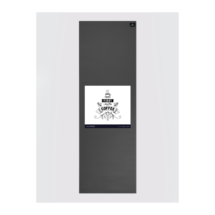 Custom Personalized Yoga Mat 6mm Thick - Premium Non-Slip Exercise Mat with Your Unique Design in Graphite Grey - Perfect for Home Workouts, Yoga Studios & Fitness Classes