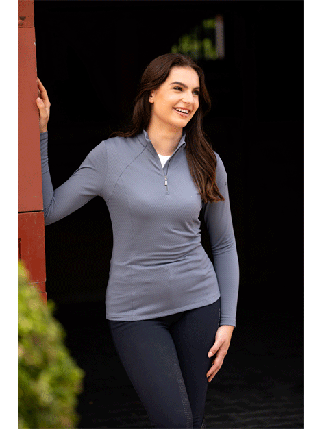 Alice Women's Quarter Zip Long Sleeve Thermal Base Layer - Perfect for Hiking, Running & Outdoor Activities