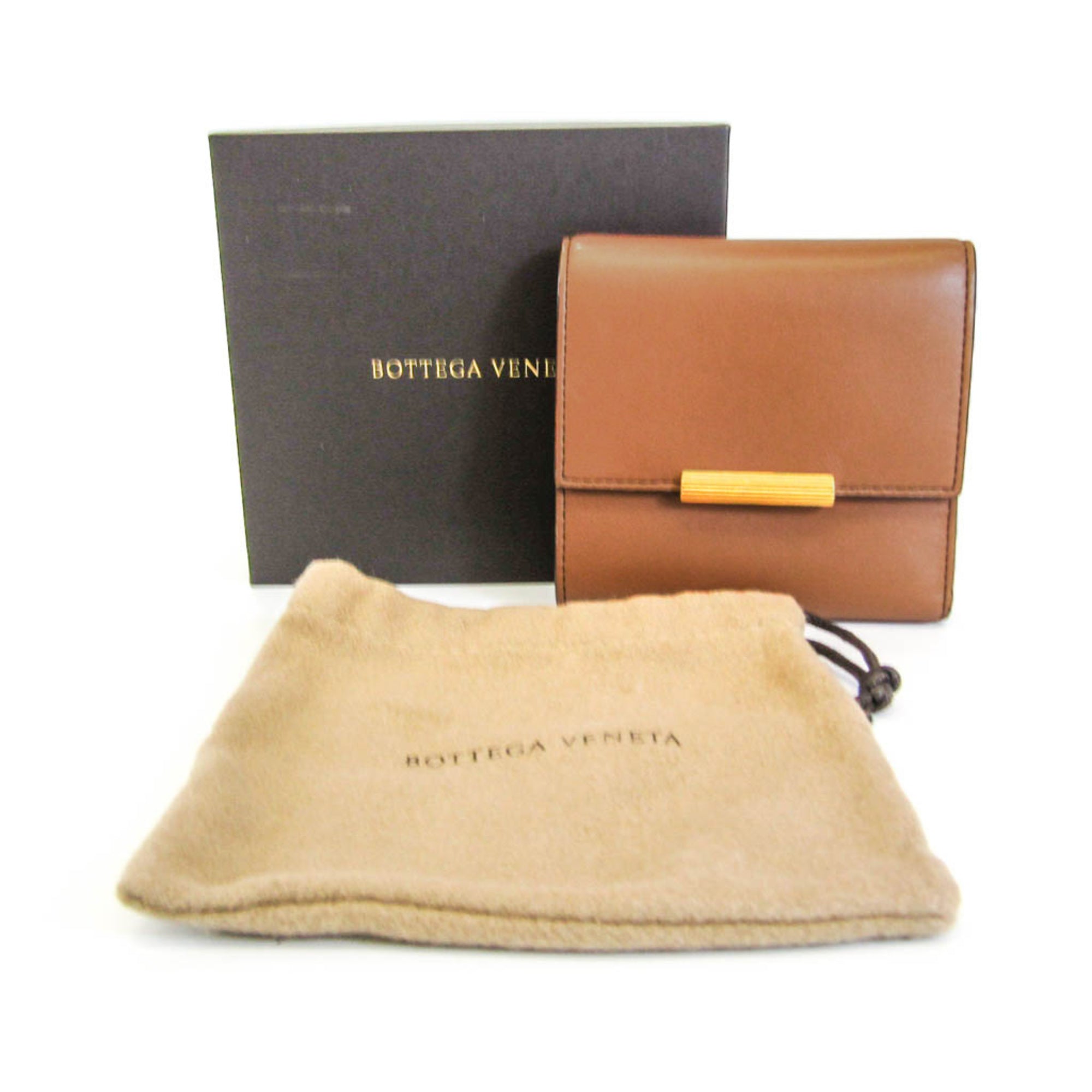 Premium Brown Leather Tri-Fold Wallet for Men - RFID Blocking, Gift Box & Dust Bag Included - Perfect for Travel, Business & Everyday Use