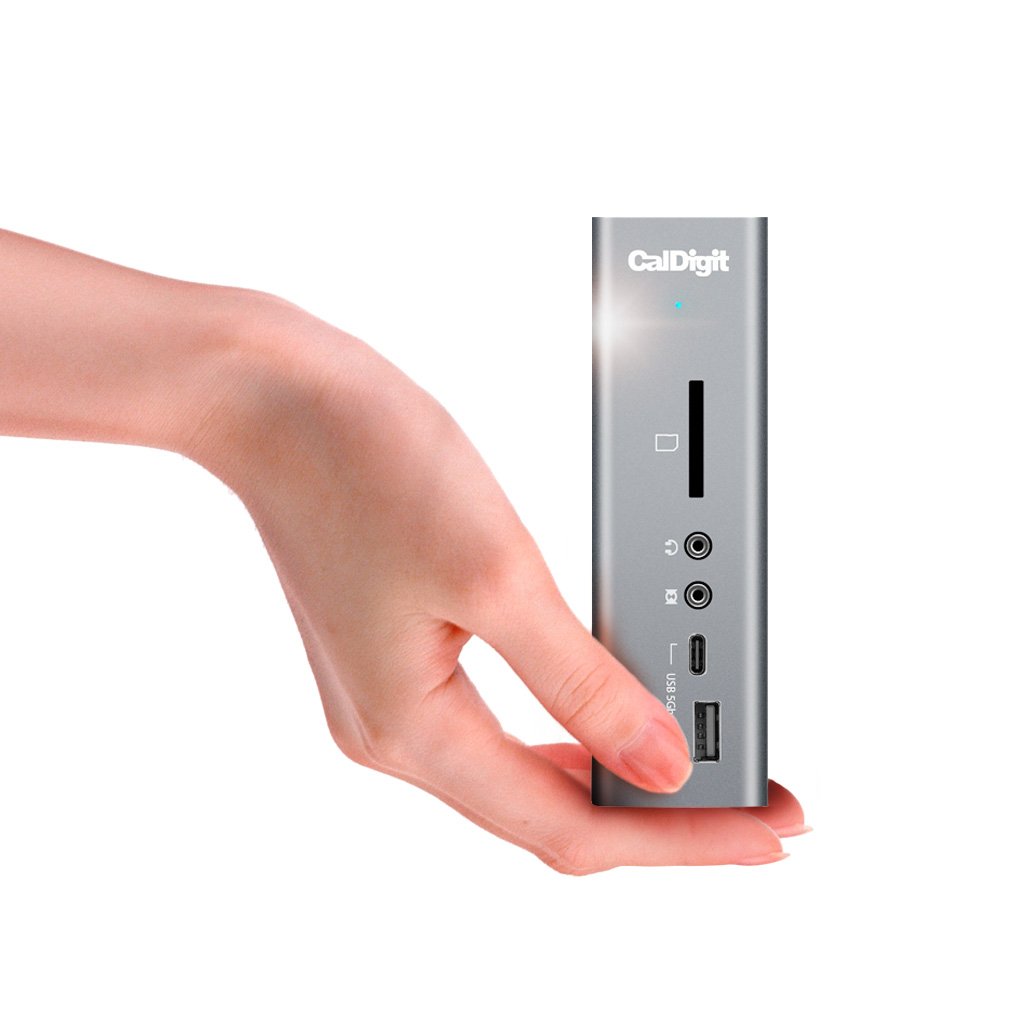 CalDigit TS3 Plus Thunderbolt 3 Dock - 87W Charging Station with 7 USB 3.1 Ports, USB-C Gen 2, DisplayPort, UHS-II SD Card Reader & Gigabit Ethernet - Compatible with Mac, PC & Thunderbolt 4 (0.8m Cable Included) - Perfect for Home Office, Gaming & Video Editing Setup