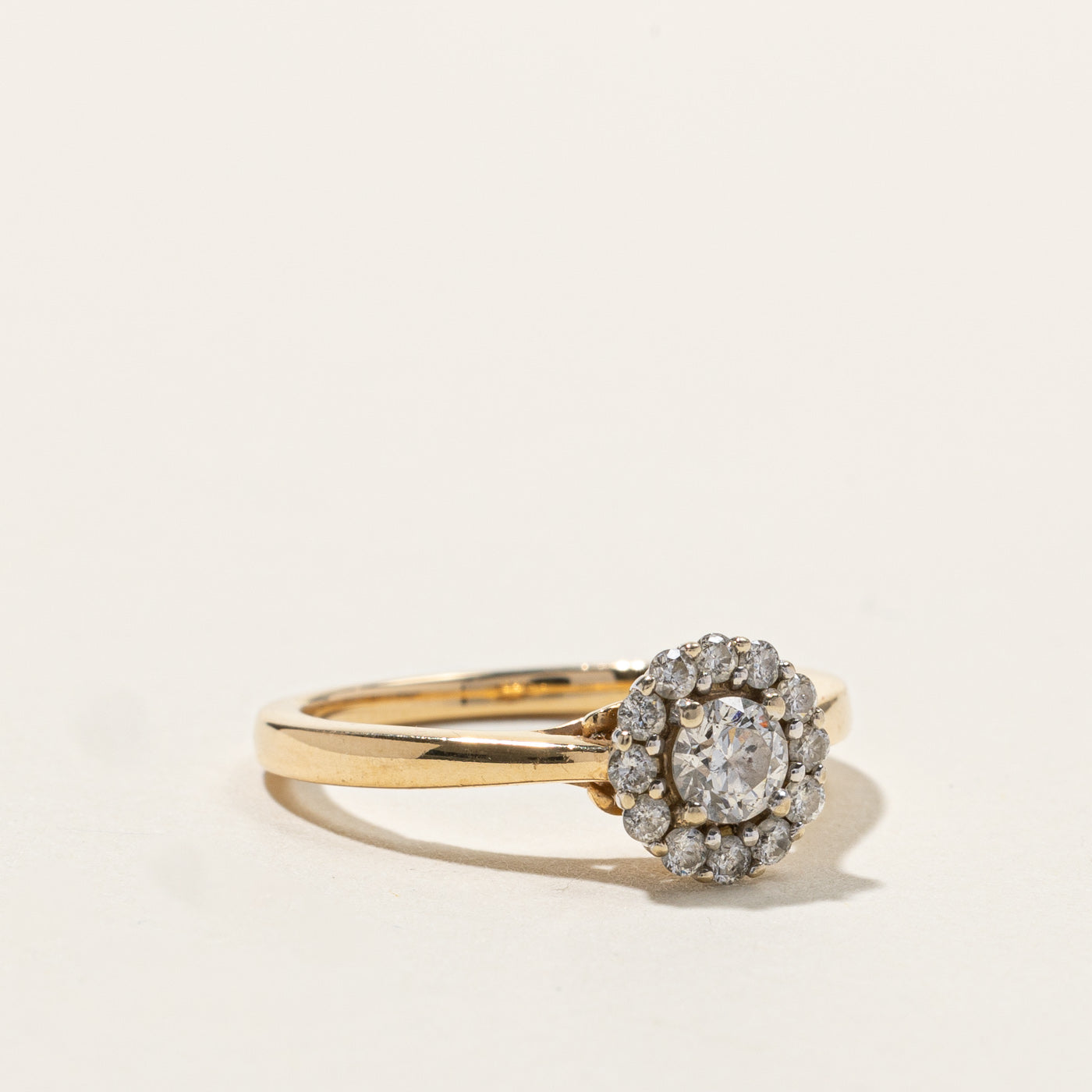 0.53ctw Diamond Cluster Ring for Women - Size 6.5 - Elegant Wedding, Engagement & Anniversary Jewelry Gift
