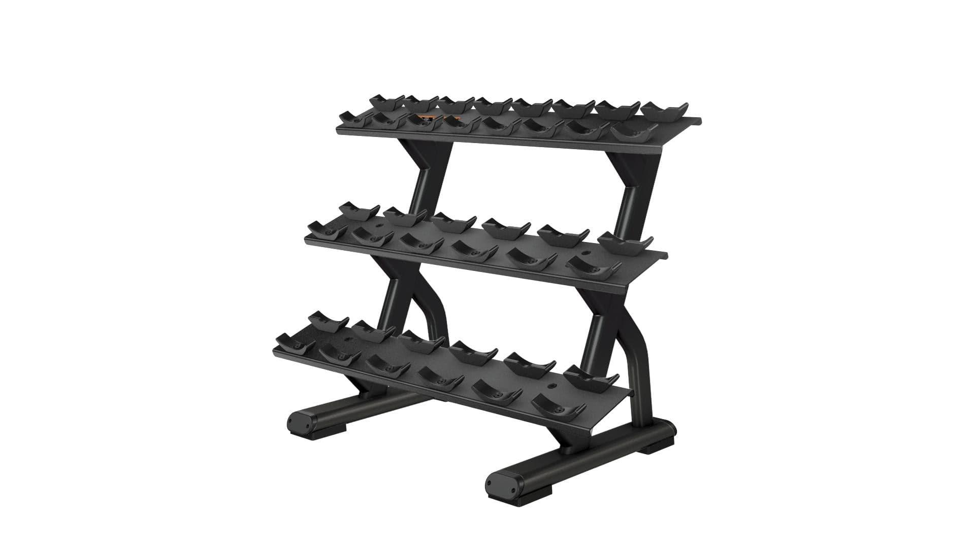 Precor Discovery Series Beauty Bell Rack (DBR0813) - Premium Dumbbell Storage for Home & Commercial Gyms - Perfect for Weight Training & Fitness Studios